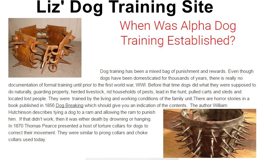Liz's Dog Training Site