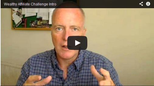 My First Video - Talking About What The Wealthy Affiliate Challenge Means To Me