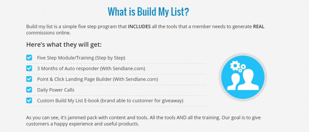 What you get inn Build My List as described by Jimmy Kim