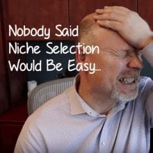 Great advice from Ray Edwards on niche selection