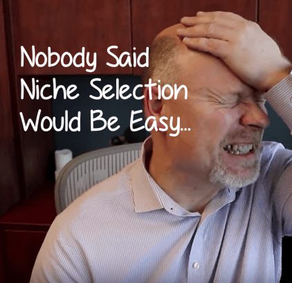 Great advice from Ray Edwards on niche selection