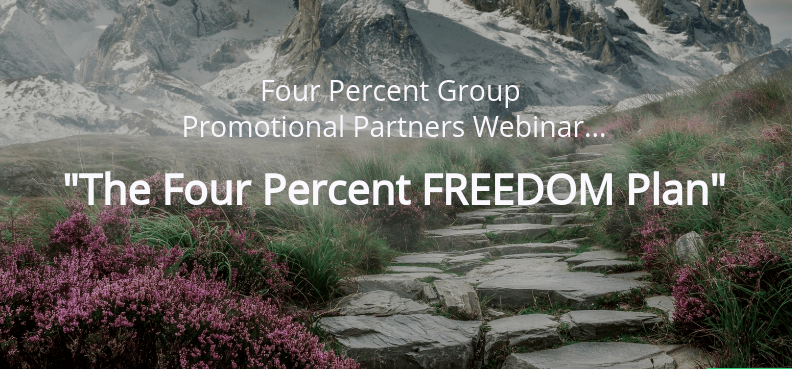 Vick Strizheus webinar introducing the Four Percent Freedom Plan