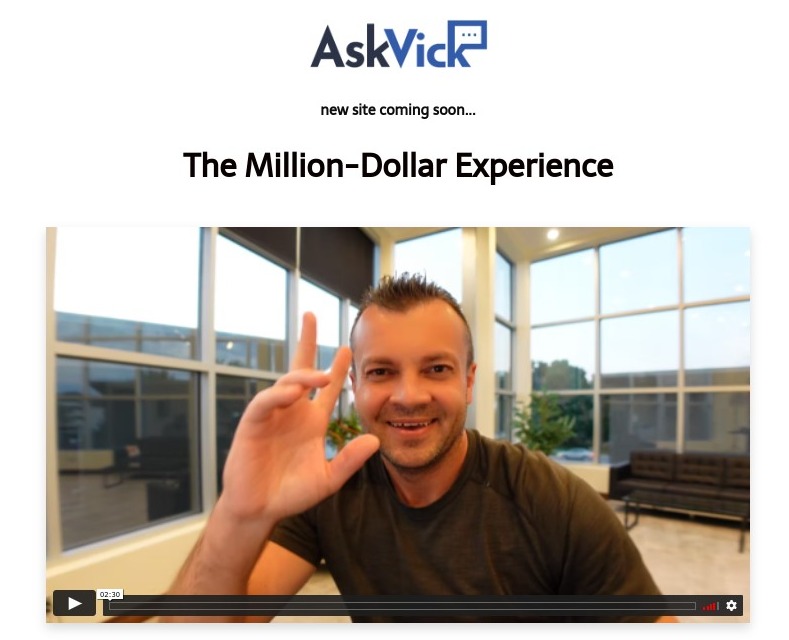 Vick is developing the Brand Hub AskVick to demonstrate what he teaches in the Affiliate Marketing Success Challenge within Affiliate Marketing Academy