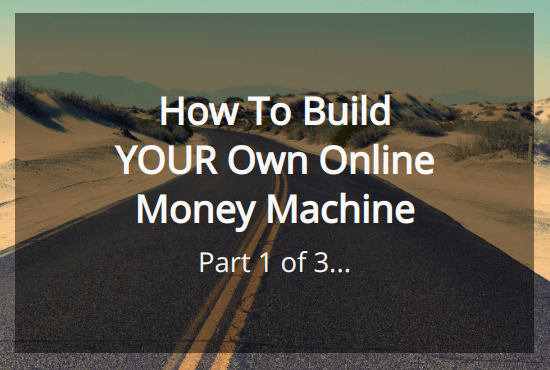 Vick Strizheus teaches us how to build our our online money machine this is video 1